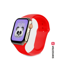 Swissten Cиликоновый Pемешок для Apple Watch 1/2/3/4/5/6 / SE / 38 мм / 40 мм