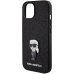 Karl Lagerfeld Fixed Glitter Ikonik Logo Metal Pin Back Case Защитный Чехол для Apple iPhone 15