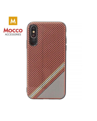 Mocco Trendy Grid And Stripes Силиконовый чехол для Apple iPhone X / XS Красный (Pattern 1)