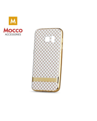 Mocco Blocks Plating Силиконовый чехол для Apple iPhone 7 / 8 Прозрачный - Золотой