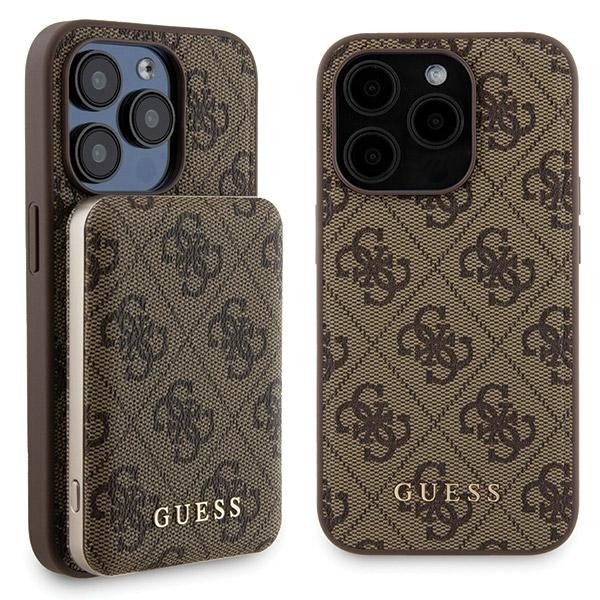 Guess GUBPM5P15L4GEMGW Чехол + Повер Банк для Apple iPhone 15 Pro