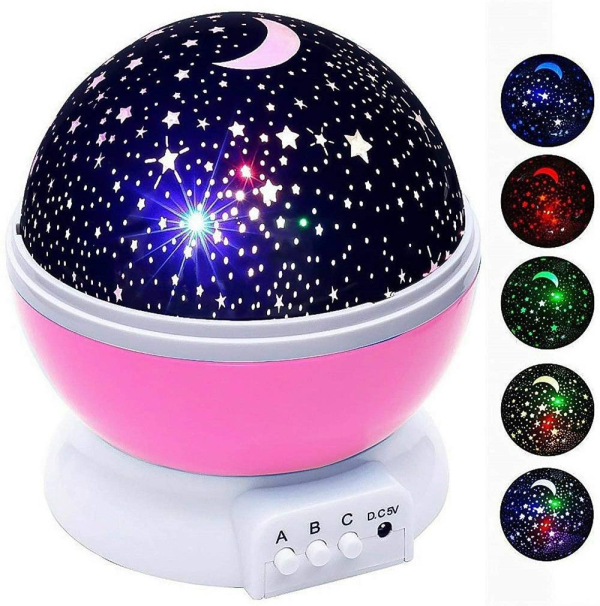 RoGer Night Light Rotating 360 Star Projector ночной свет LED Лампа