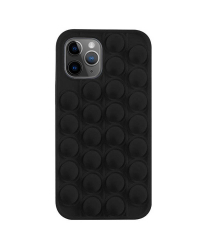 Mocco Bubble Case Антистрессовый Cиликоновый чехол для Apple iPhone 12 Pro Max Черный