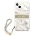 Guess GUHCP13SKMABGR Marble Strap Back Case Чехол для Apple iPhone 13 Mini