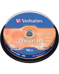 Verbatim Матрицы DVD-R AZO 4.7GB 16x Дополнительная защита / 10 Pack Spindle