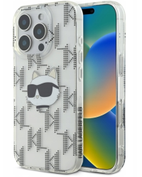 Karl Lagerfeld IML Choupette Head Electroplated Защитный Чехол для Apple iPhone 16 Pro Max