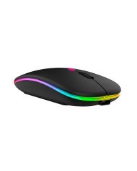 RoGer PM2 Silent Беспроводная мышь для компьютера 1600DPI / 2.4GHz / Bluetooth / LED