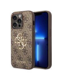 Guess 4G Big Metal Logo Back Case Защитный Чехол для Apple iPhone 15 Pro