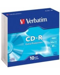 Verbatim Матрицы CD-R 700MB 1x-52x Extra Protection Surface 10 Pack Slim