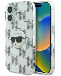 Karl Lagerfeld IML Karl Head Electroplated Защитный Чехол для Apple iPhone 16