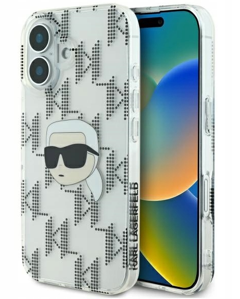 Karl Lagerfeld IML Karl Head Electroplated Защитный Чехол для Apple iPhone 16