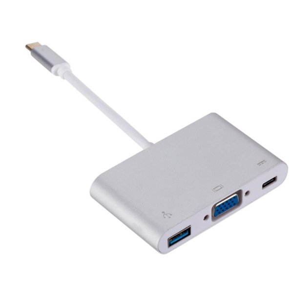 RoGer Multimedia Adapter Type-C на VGA + USB / USB-C