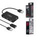 Maxlife Home Office USB 2.0 USB - 4x USB 0,15 m black + кабель 1,5 m Hub