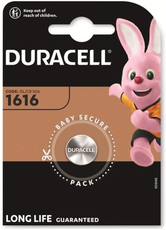 Duracell CR1616 Tаблетка 3V литиевая батарея