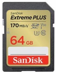 SanDisk Extreme Plus SDXC 64 ГБ Карта памяти