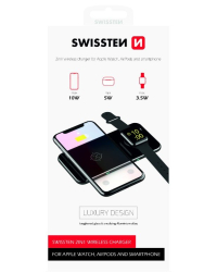 Swissten Wireless Charger 2in1 Беспроводное зарядное устройство 10W