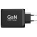 GaN Подача питания через порт и быстрая зарядка USB-C и USB-A мощностью 120 Вт зарядное устройство