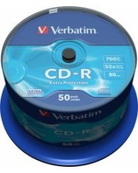 Verbatim Матрицы CD-R 700MB 1x-52x Extra Protection 50 Pack Spindle