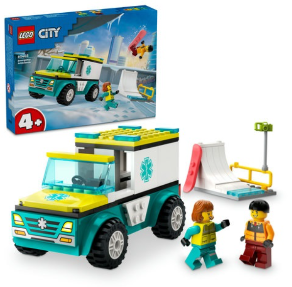 LEGO 60403 Ambulance en Snowboarder Конструктор