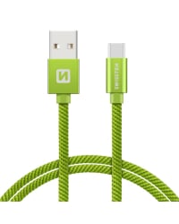 Swissten Textile Универсальный Quick Charge 3.1 USB-C USB Кабель данных 1.2м