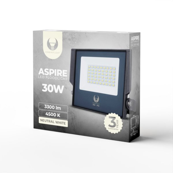 Forever Light Прожектор LED ASPIRE / 30W / 4500K / 3300lm / 230V