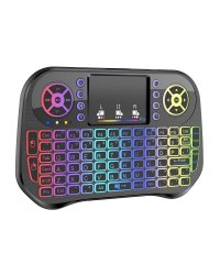 RoGer QL268 Wireless Mini Keyboard Беспроводная Клавиатура PC / PS3 / XBOX 360 / Smart TV / Android + Тачпад (С RGB Подсветкой)