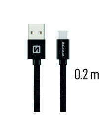 Swissten Textile Универсальный Quick Charge 3.1 USB-C USB Кабель данных 20 cм