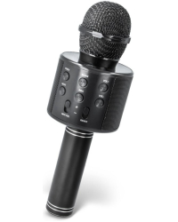Forever BMS-300 Bluetooth Микрофон Караоке с Колонкой / 3W / Aux / Голосовой Модулятор / USB / MicroSD / Черный