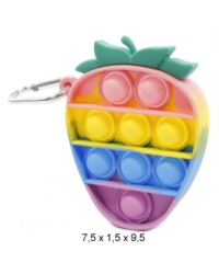 Mocco Bubble Pop Антистрессовая игрушка / KлубникаБрелок - Многоцветный