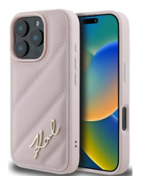 Karl Lagerfeld Quilted Signature Защитный Чехол для Apple iPhone 16 Pro