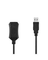 NEDIS CCGP60EXTBK100 Кабель USB 2.0 | USB-A male | USB-A female | 480 Mbps | 10m