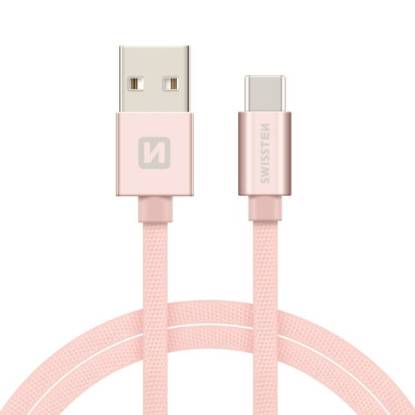 Swissten Textile Универсальный Quick Charge 3.1 USB-C USB Кабель данных 1.2м