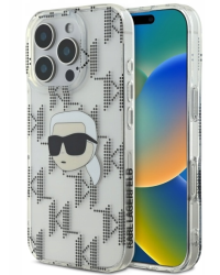 Karl Lagerfeld IML Karl Head Electroplated Защитный Чехол для Apple iPhone 16 Pro