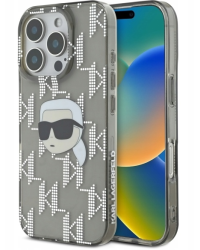 Karl Lagerfeld IML Karl Head Electroplated Защитный Чехол для Apple iPhone 16 Pro Max