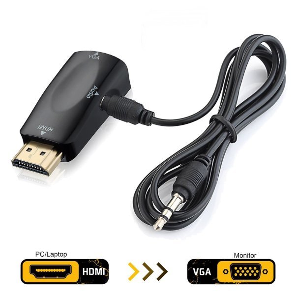 RoGer HDMI на VGA (+Audio) ковертер чёрный