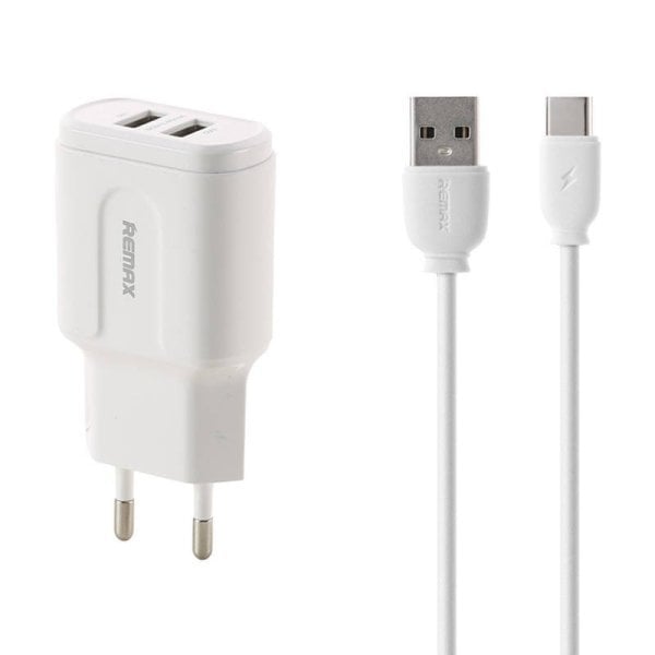 Remax RP-U22 Адаптер + USB-C Кабель / 2x USB / 2.4A