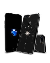 Kingxbar Twinkling Star Силиконовый чехол для С Кристалами Swarovski для Apple iPhone 7 Plus / 8 Plus Черный