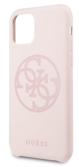 Guess GUHCN65LS4GLP 4G Silicone Tone pro Чехол для Apple iPhone 11 Pro Max Light Pink