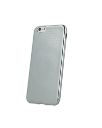 Mocco Carbon Premium Series Силиконовый чехол для Samsung G920 Galaxy S6 Серебрянный