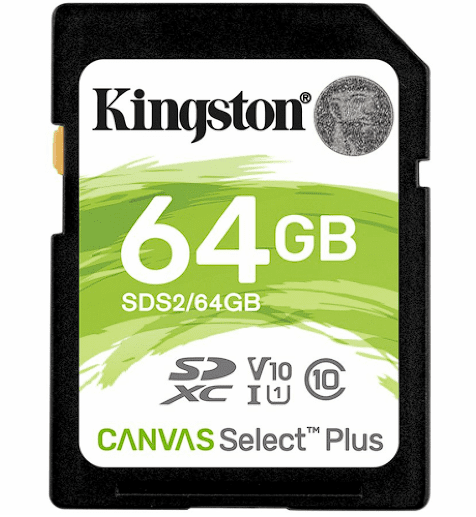 Kingston Kingston Canvas Select Plus SDXC Карта Памяти 64GB