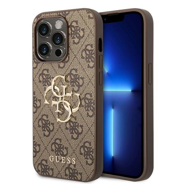 Guess 4G Big Metal Logo Back Case Защитный Чехол для Apple iPhone 15 Pro Max