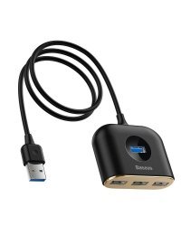 Baseus Square Round USB Адаптер 1x USB 3.0 / 3x USB 2.0. / 1m