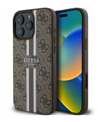 Guess 4G Printed Stripes MagSafe Back case Защитный Чехол для Apple iPhone 16 Pro