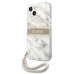 Guess GUHCP13SKMABGR Marble Strap Back Case Чехол для Apple iPhone 13 Mini