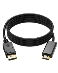 RoGer Кабель DisplayPort - HDMI / 4K x 2K / 1.8M / Черный