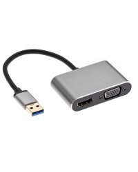 RoGer DrongDisplay Адаптер USB to VGA/HDMI + Audio / iOS/Android/Windows/macOS