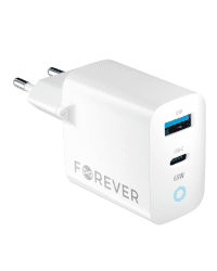 Forever TC-06 GaN Адаптер PD / QC / 1x USB-C / 1x USB / 65W