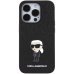 Karl Lagerfeld Fixed Glitter Ikonik Logo Metal Pin Back Case Защитный Чехол для Apple iPhone 15 Pro Max