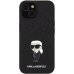 Karl Lagerfeld Fixed Glitter Ikonik Logo Metal Pin Back Case Защитный Чехол для Apple iPhone 15