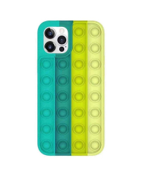 Mocco Bubble Case Антистрессовый Cиликоновый чехол для Apple iPhone 12 Pro Max Зеленый